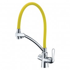 Смеситель Lemark Comfort LM3070C-Yellow хром желтый