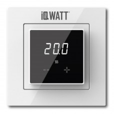 IQ Watt THERMOSTAT D black/white (черный/белый) электронный терморегулятор для теплого пола