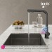 Смеситель IDDIS Umbra графит для кухни с выдвижным изливом и каналом для фильтра