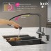 Смеситель IDDIS Umbra графит для кухни с выдвижным изливом и каналом для фильтра