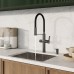 Смеситель для кухни с каналом для фильтрованной воды и гибким изливом IDDIS Ikon графит